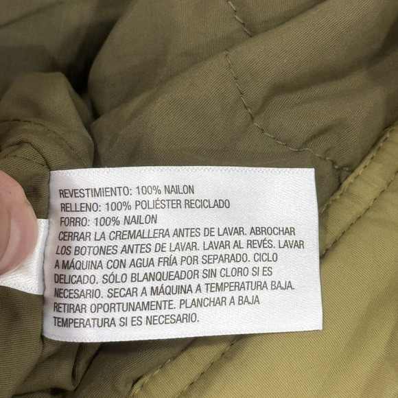Womens Size‎ XL Olive Green Zip Utility Jacket Pockets Outdoors Hiking - Picture 9 of 10